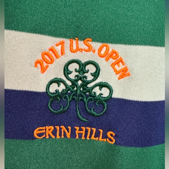Ralph Lauren Polo 2017‎ US Open Erin Hills Striped Golf Shirt. Men’s Large. - Picture 4 of 6